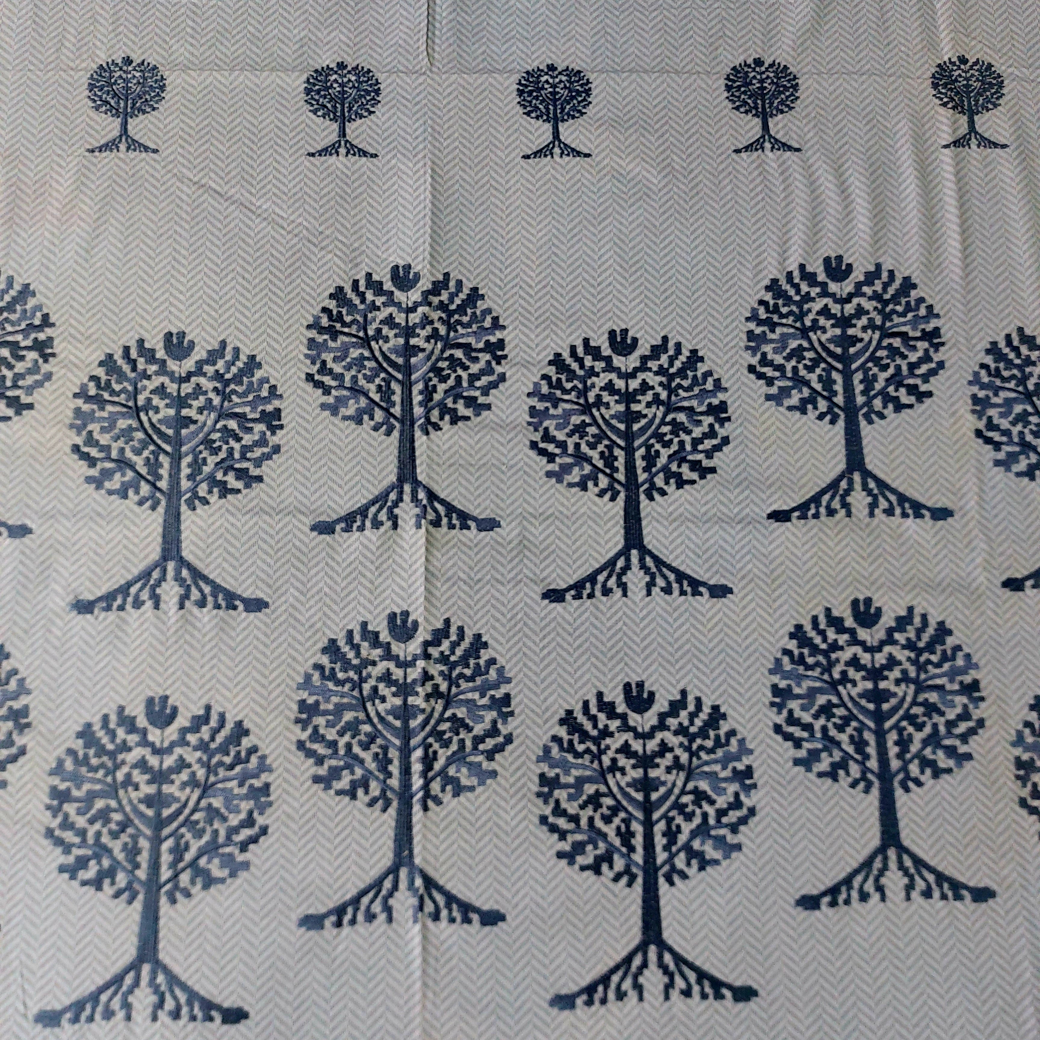 Calcutta Textured Embroidered Bedsheet set