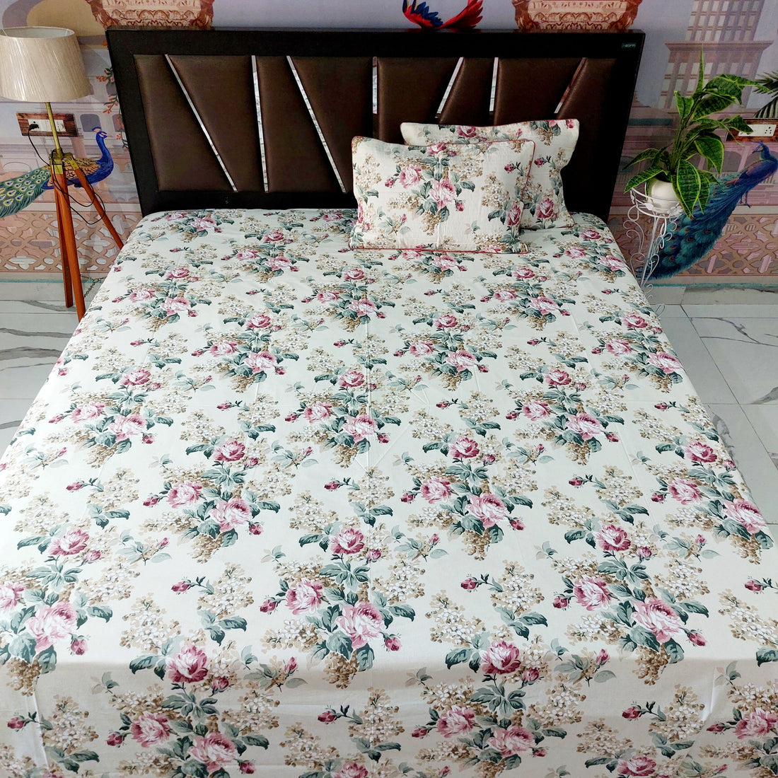 Vintage Rose - Pure Cotton Bedsheet Set
