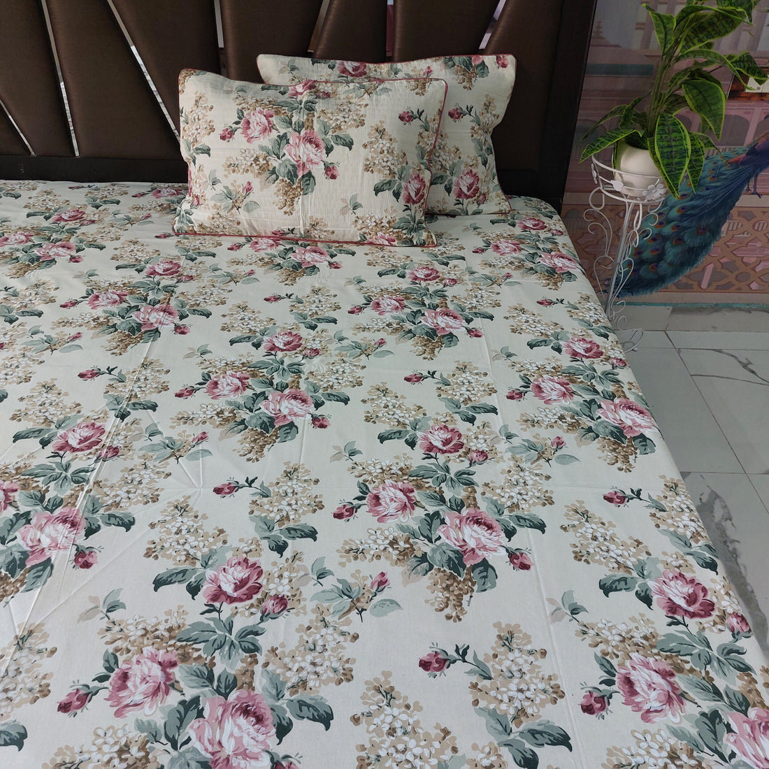 Vintage Rose - Pure Cotton Bedsheet Set