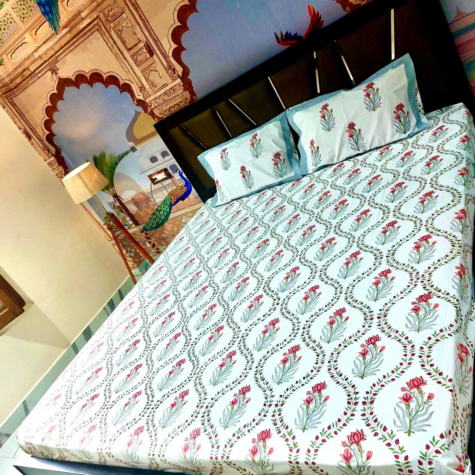 Lotus Wave - Percale Cotton Bedsheet Set