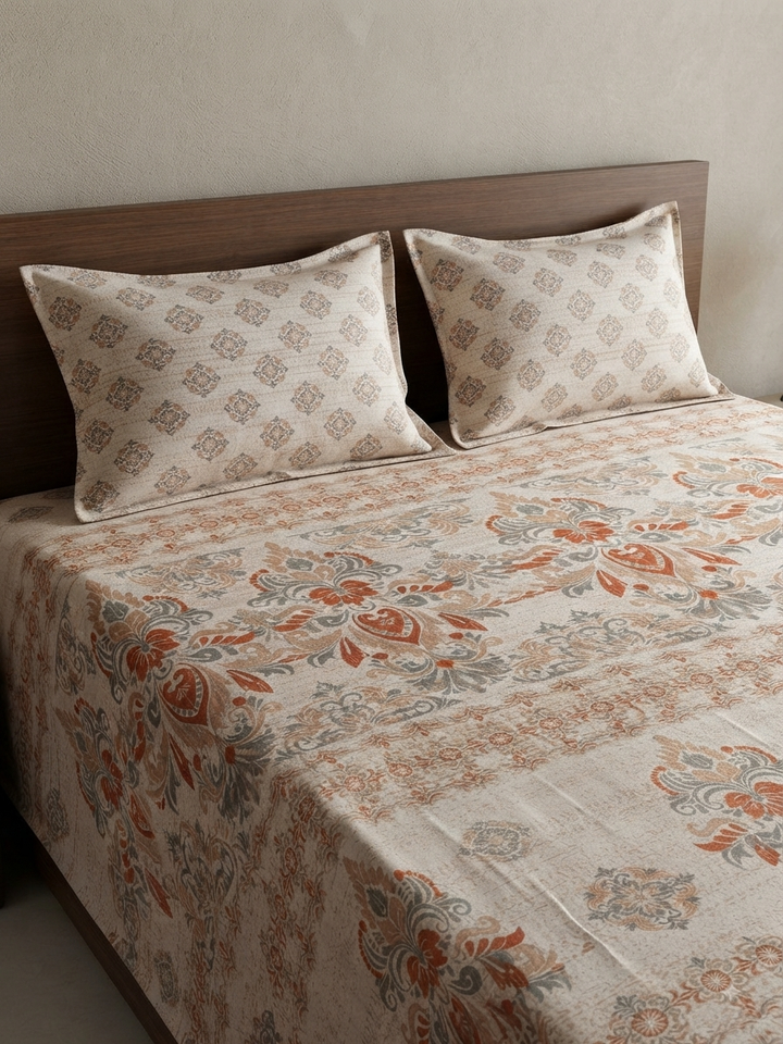 Terracota Heritage - 100% Cotton Bedsheet Set