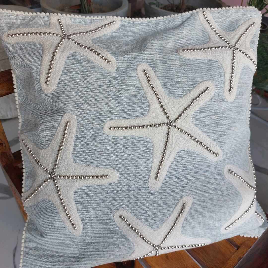 Beaded Star Fish - Single Cushion Cover The Cotton Stories