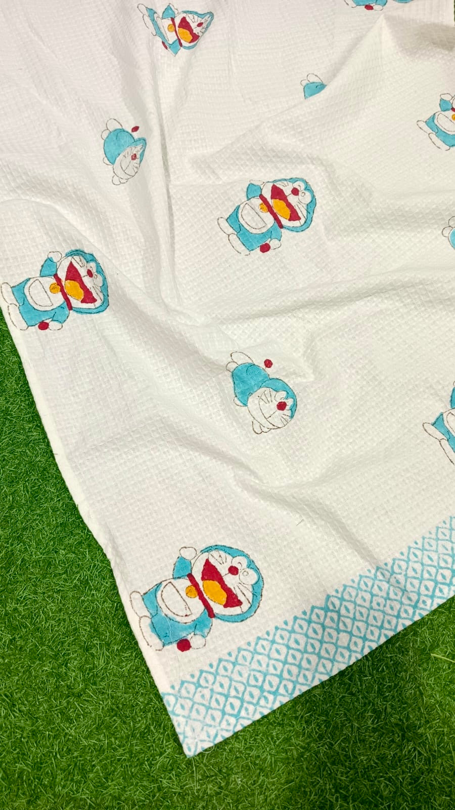 Doraemon Anywhere Drying - Cotton Waffle Kids Towel The Cotton Stories