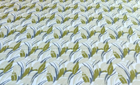 Duotone Leaf (Mist Green) - 100% Cotton Bedsheet Set The Cotton Stories