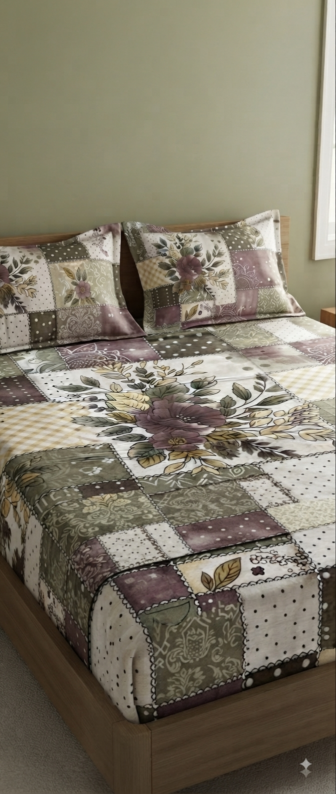 Vintage woodland - 100% Cotton Bedsheet Set