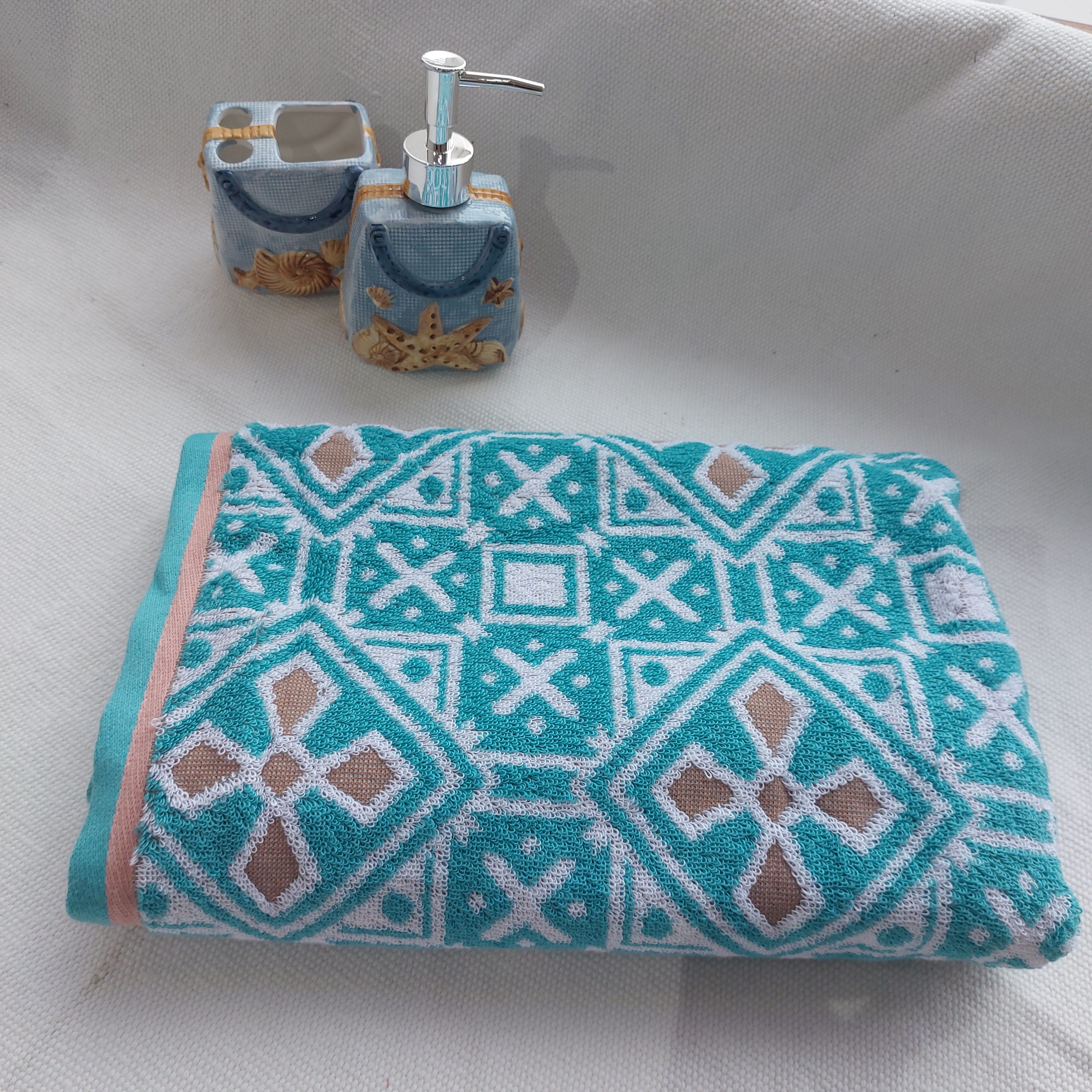 Floral Block - GSM Towel The Cotton Stories