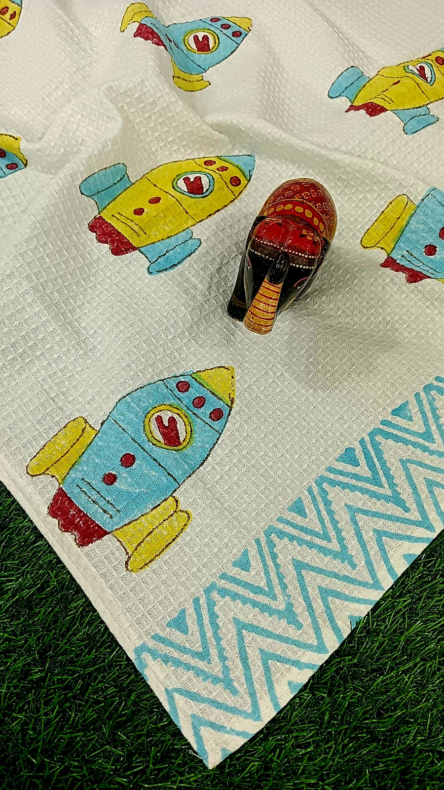 Spacecraft - Cotton Waffle Kids Towel