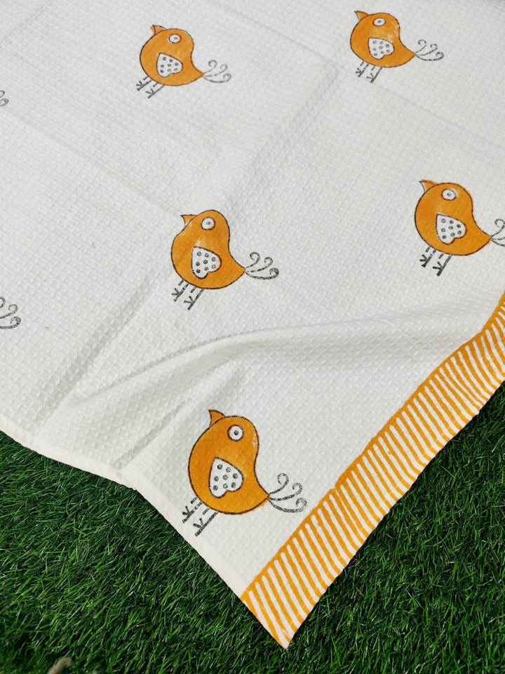 Birdie - Cotton Waffle Kids Towel
