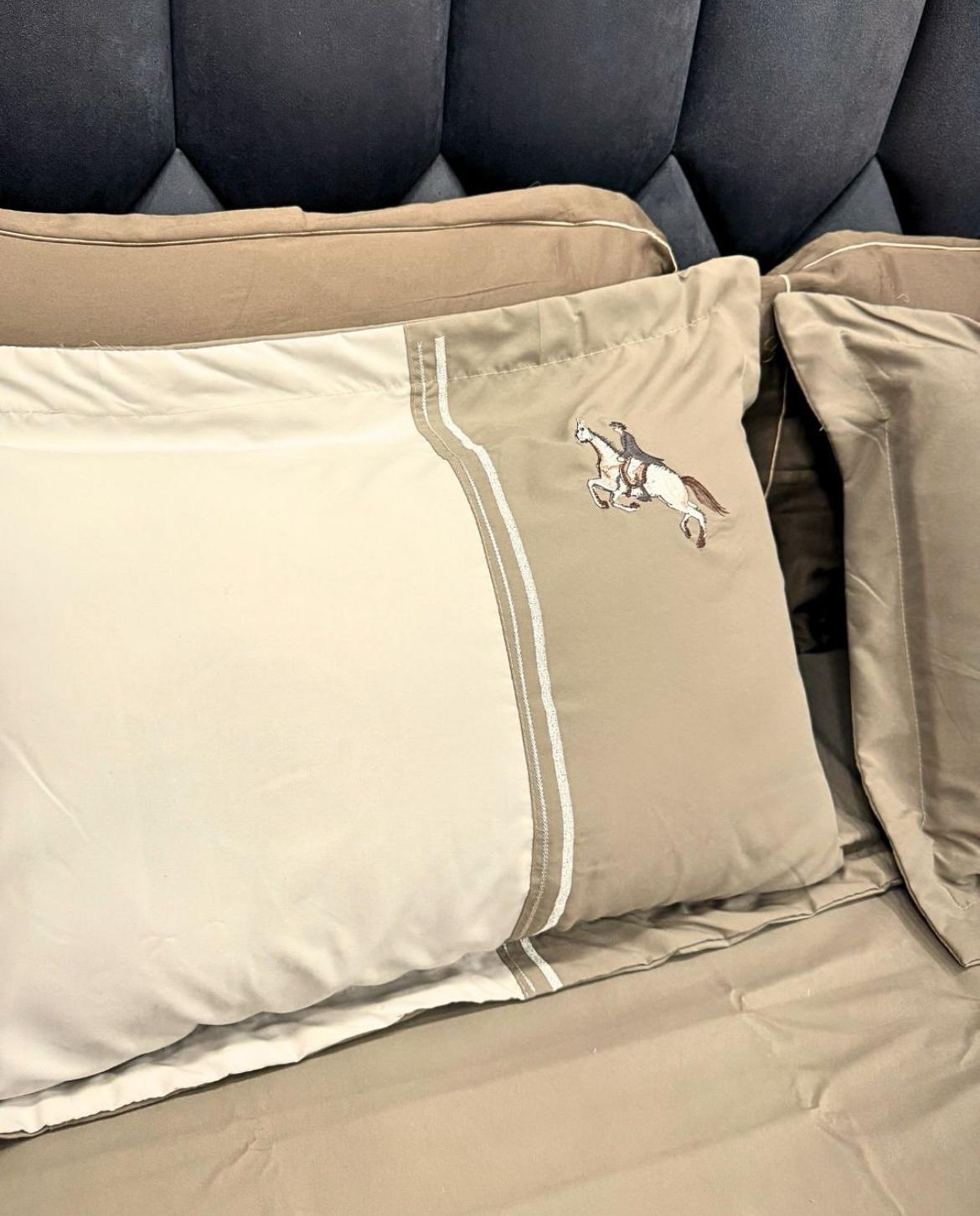 Polo Horse embroidered Bedsheet set