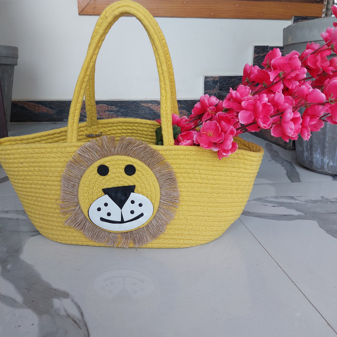 Lion Face - Multipurpose Basket The Cotton Stories