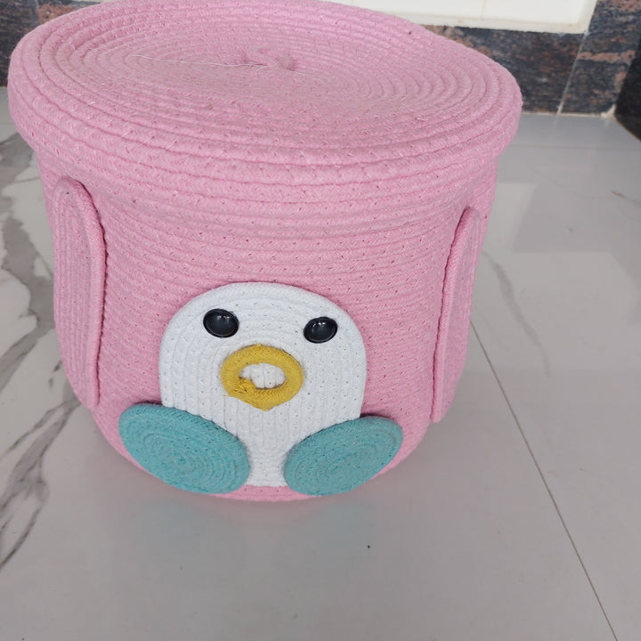 Oswald Penguin (Pink) - Multipurpose Storage Boxes The Cotton Stories