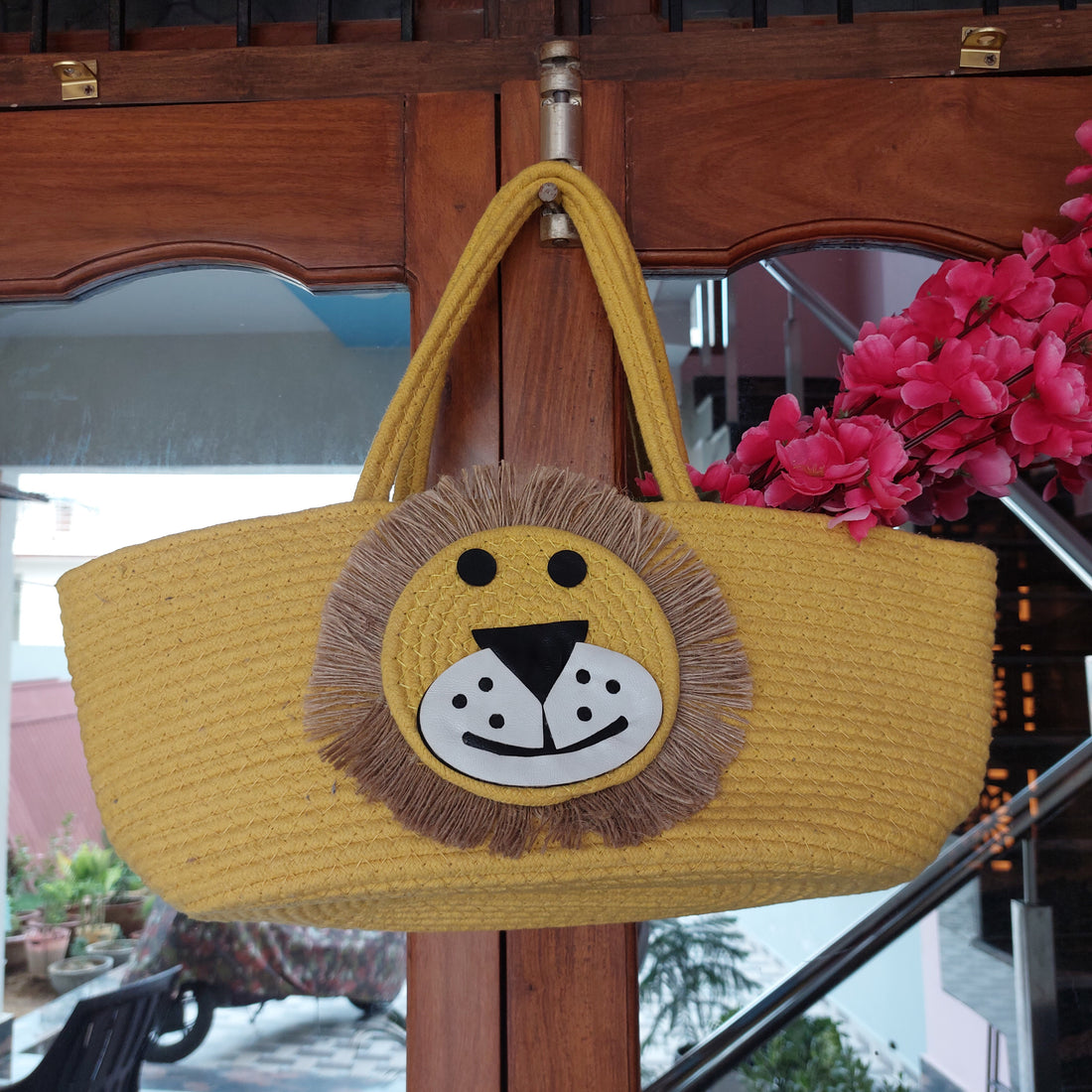 Lion Face - Multipurpose Basket The Cotton Stories