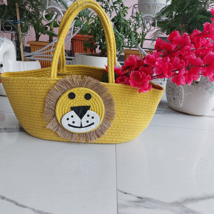 Lion Face - Multipurpose Basket The Cotton Stories