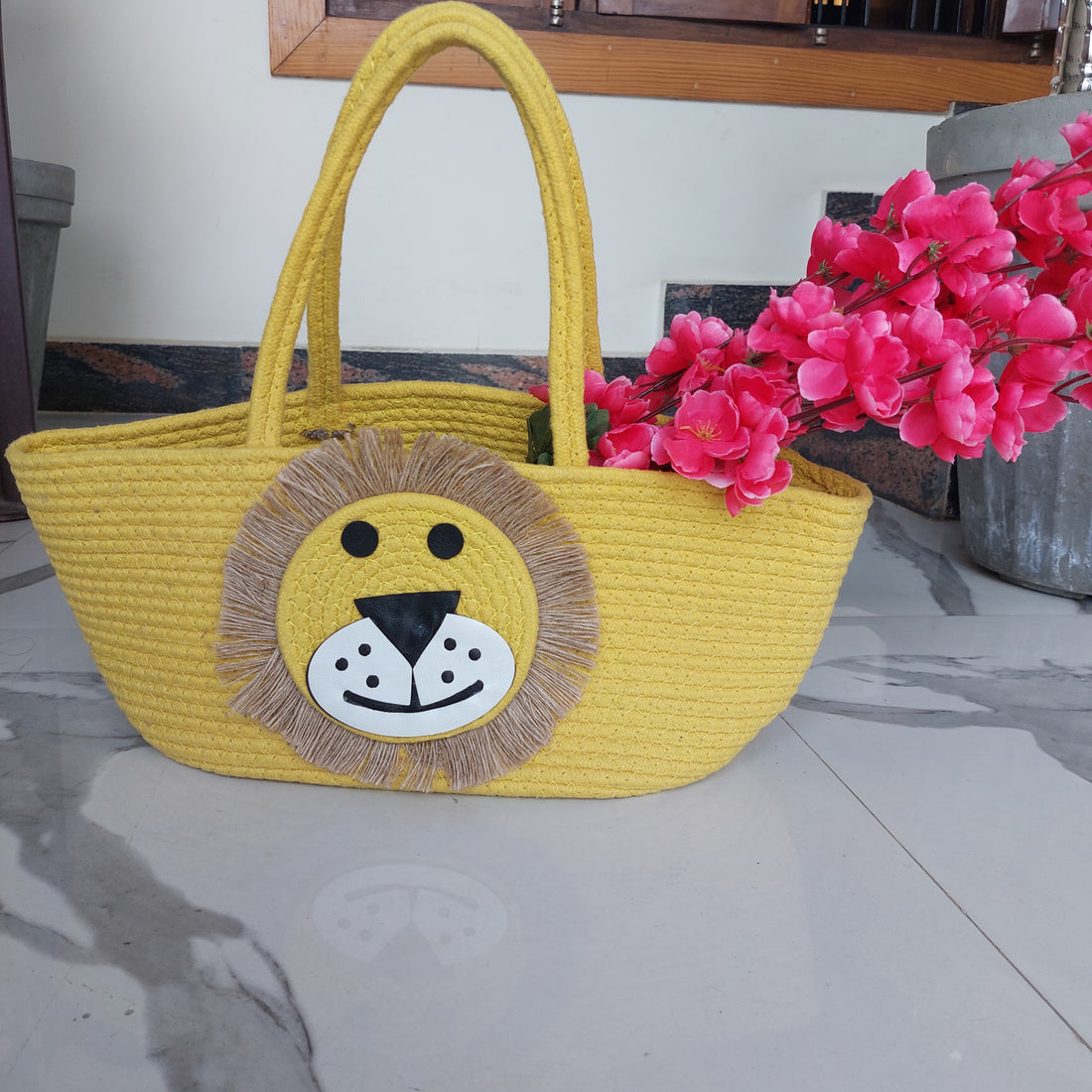 Lion Face - Multipurpose Basket The Cotton Stories