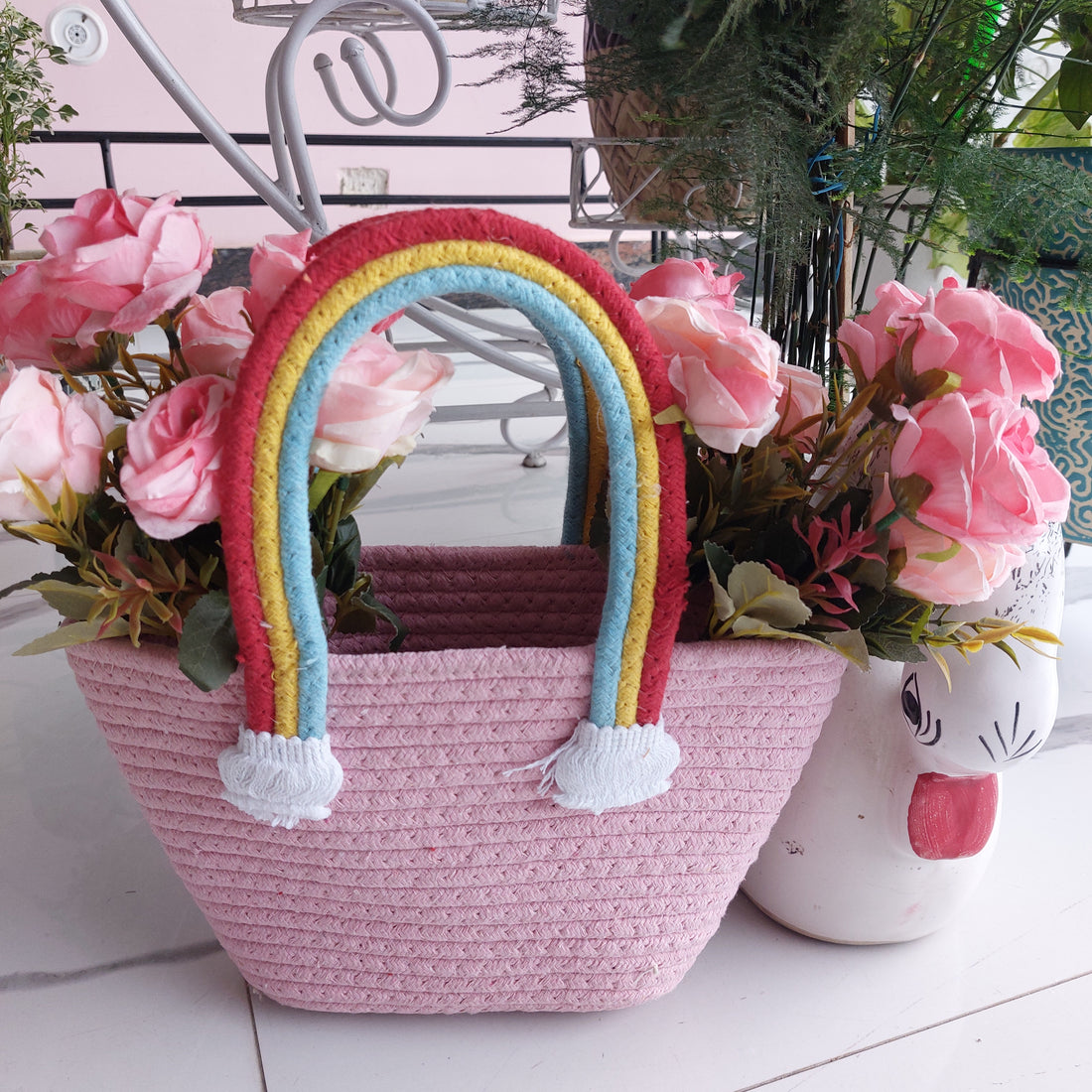 Rainbow Cloud Handle - Multipurpose Basket