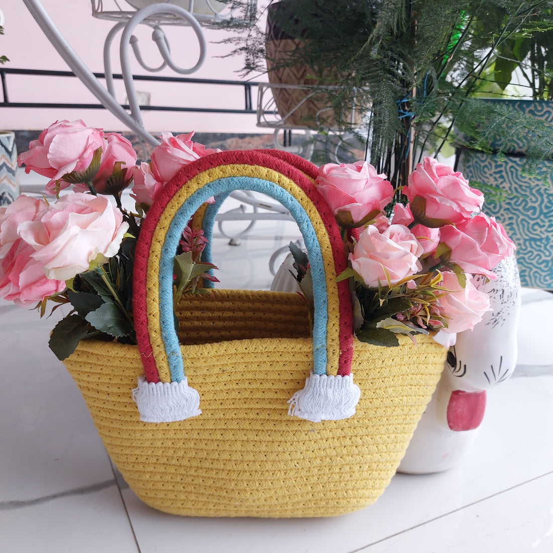 Rainbow Cloud Handle - Multipurpose Basket