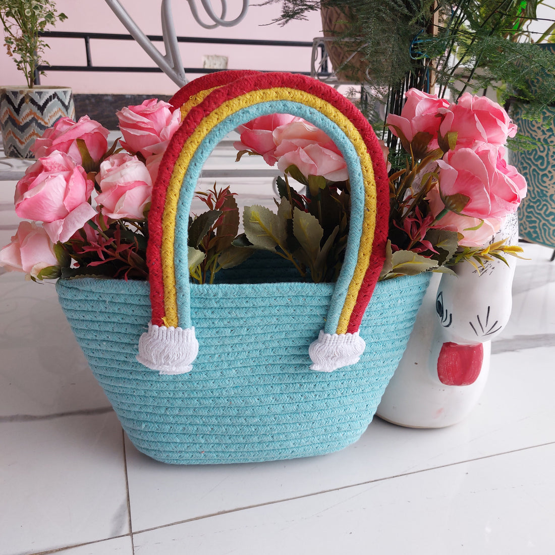 Rainbow Cloud Handle - Multipurpose Basket