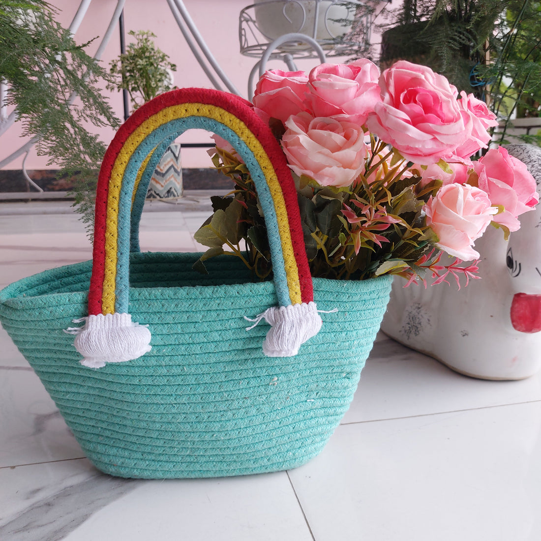 Rainbow Cloud Handle - Multipurpose Basket