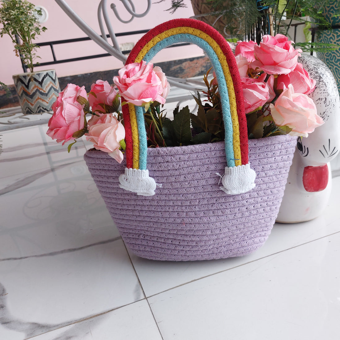 Rainbow Cloud Handle - Multipurpose Basket