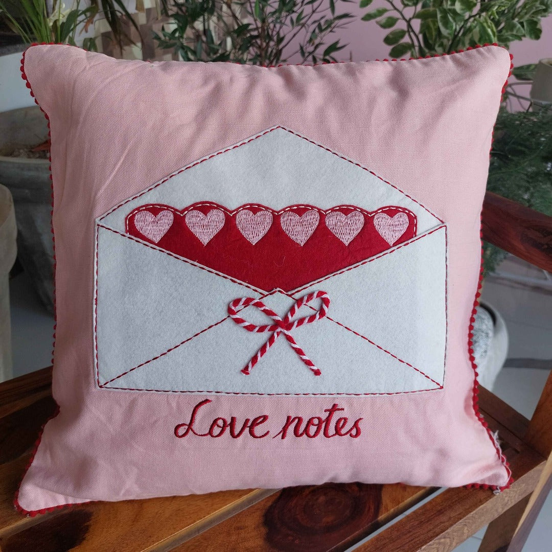 Love Notes - Set of 2 Cushion Cover The Cotton Stories