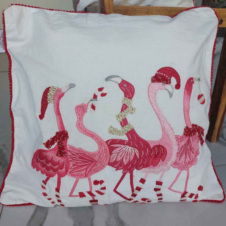 Pink flamingos - Set of 2 Cushion Cover The Cotton Stories