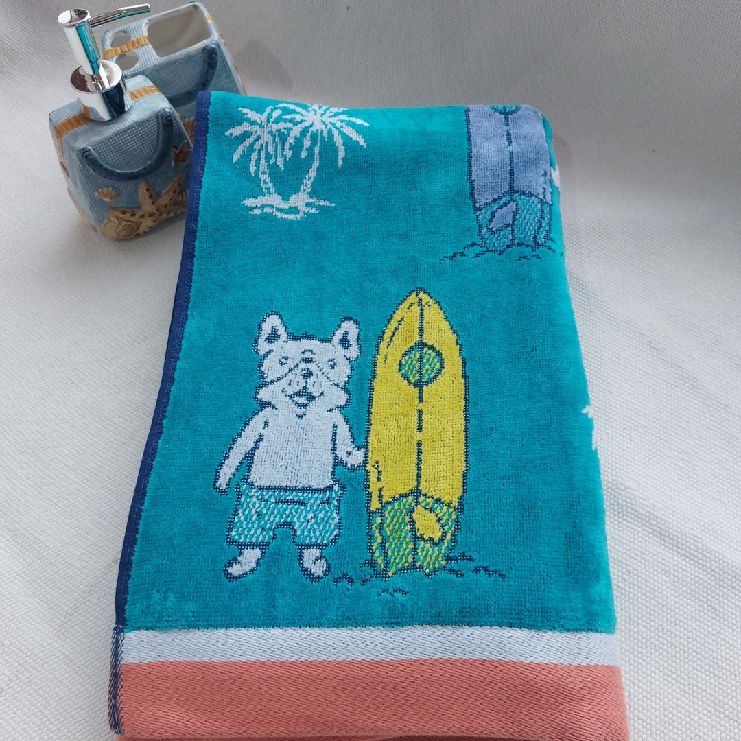 Teddy Bear Surf - GSMTowel The Cotton Stories