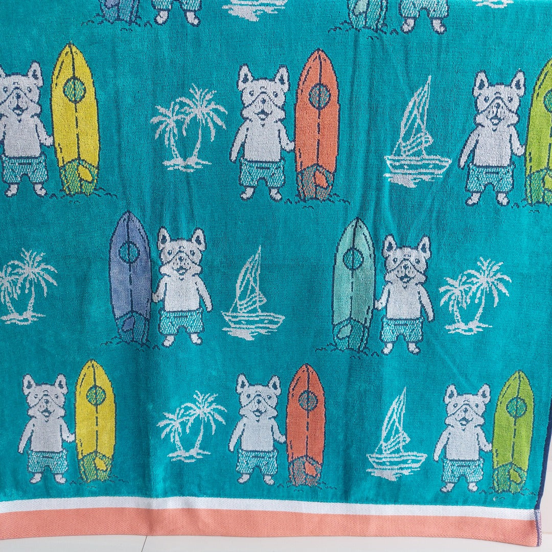 Teddy Bear Surf - GSMTowel The Cotton Stories