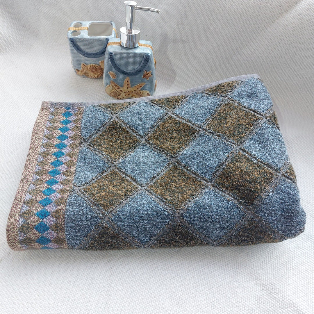 chequered pattern - GSM Towel The Cotton Stories