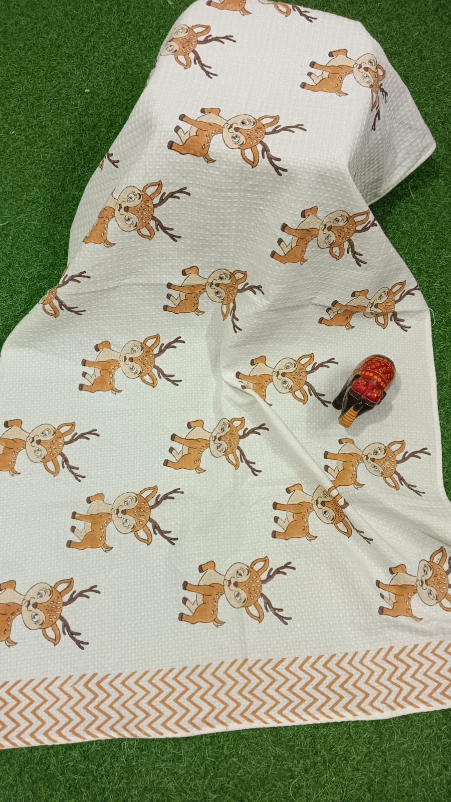 Ember Stag - Cotton Waffle Kids Towel The Cotton Stories