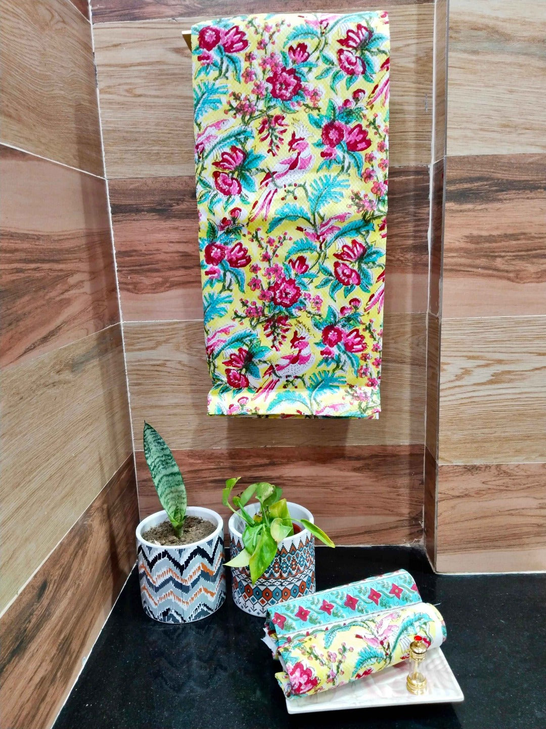 Floral Haven - Cotton Towel Set The Cotton Stories