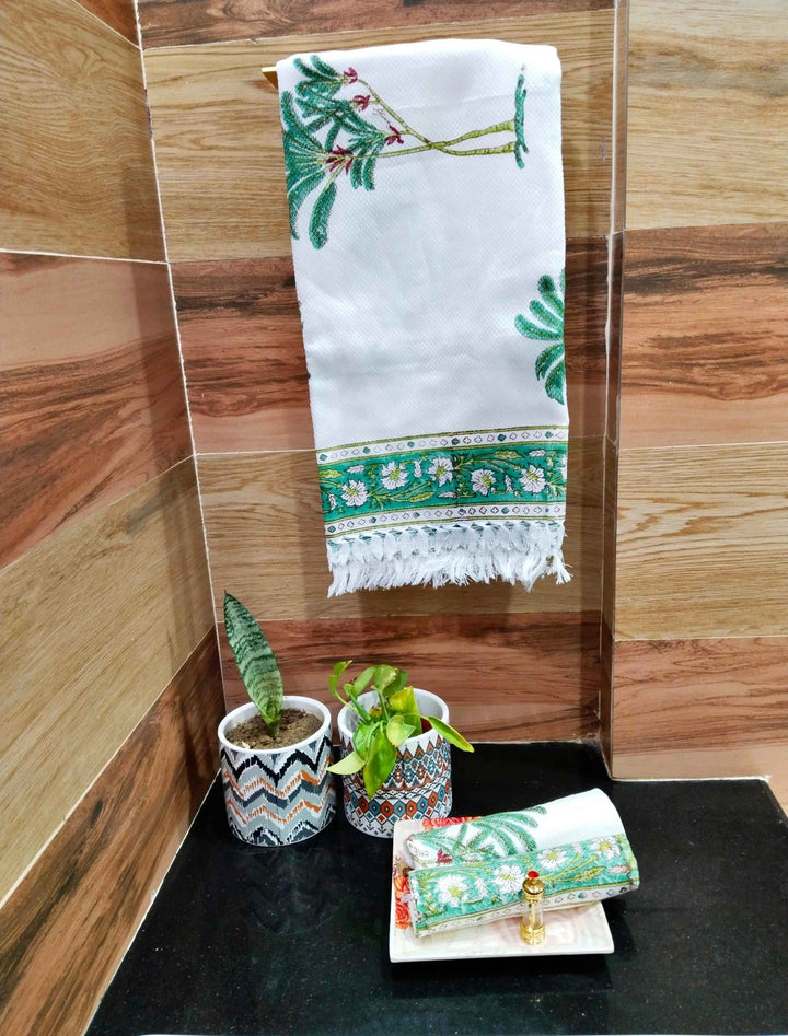 Palm Forest - Cotton Towel Set The Cotton Stories