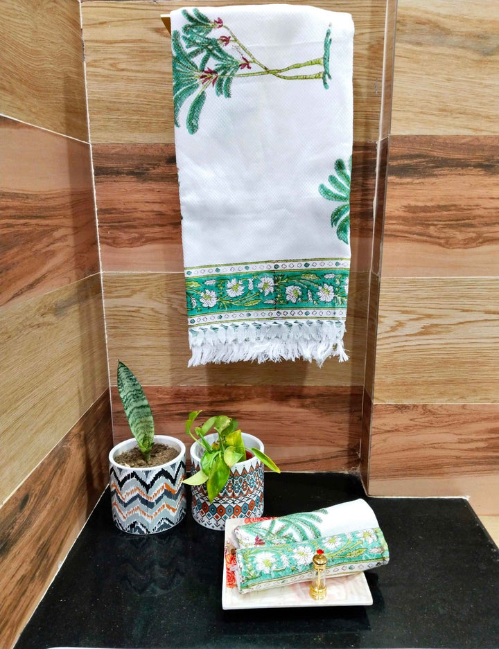 Palm Forest - Cotton Towel Set The Cotton Stories