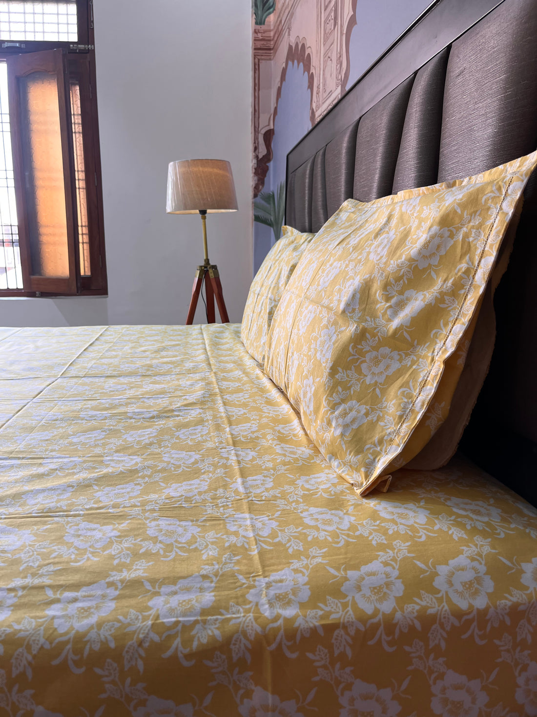 Yellow Rose - 100% Cotton Bedsheet Set