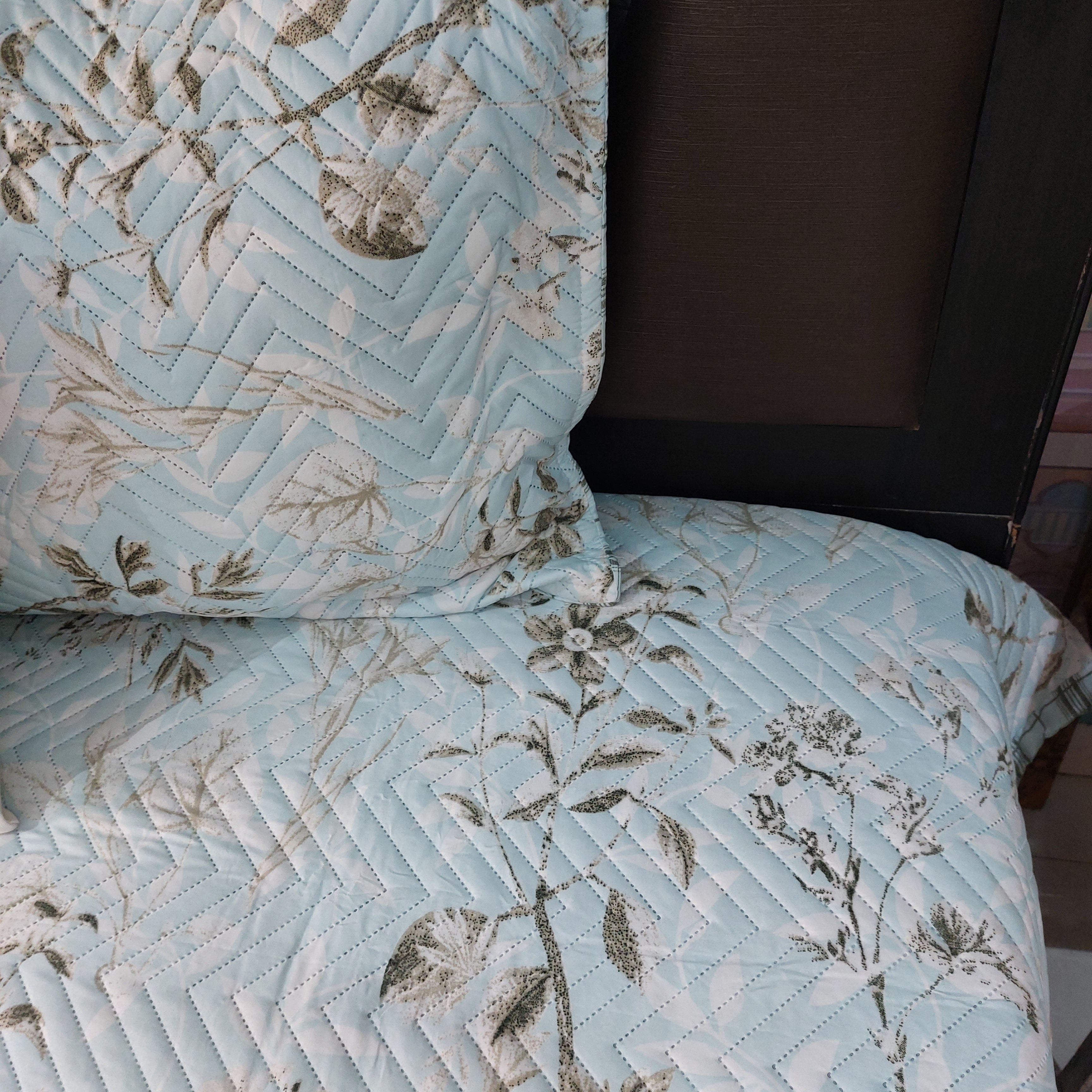 Azzuro - Cotton Quilted Bedcover Set