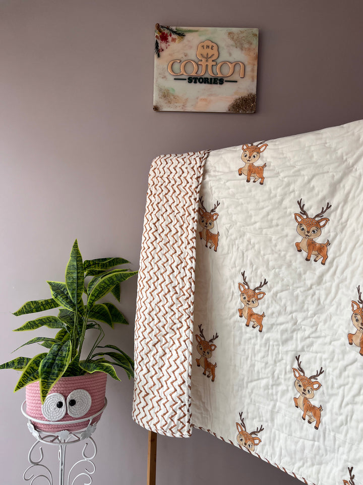 Baby Deer - Cotton Kids Quilts