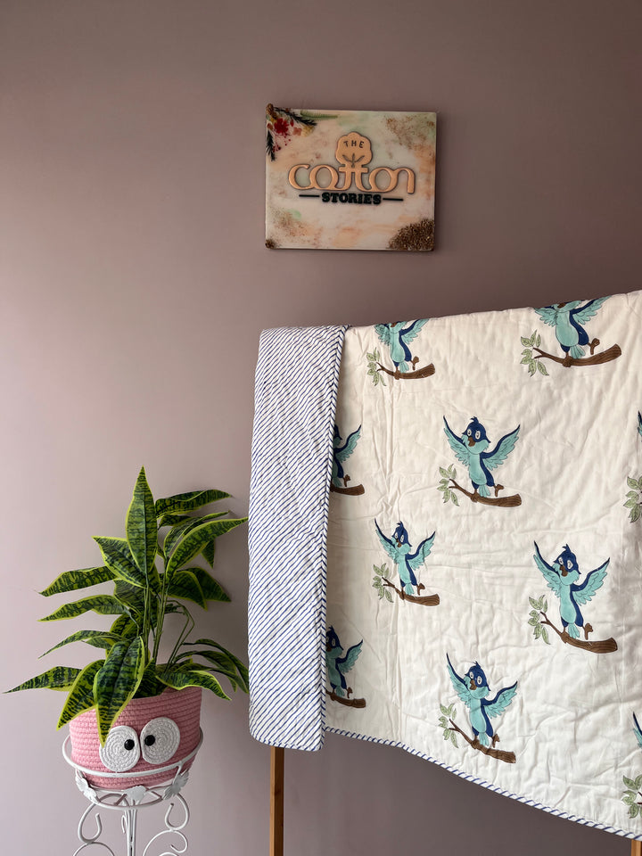 Blue Bird - Cotton Kids Quilts