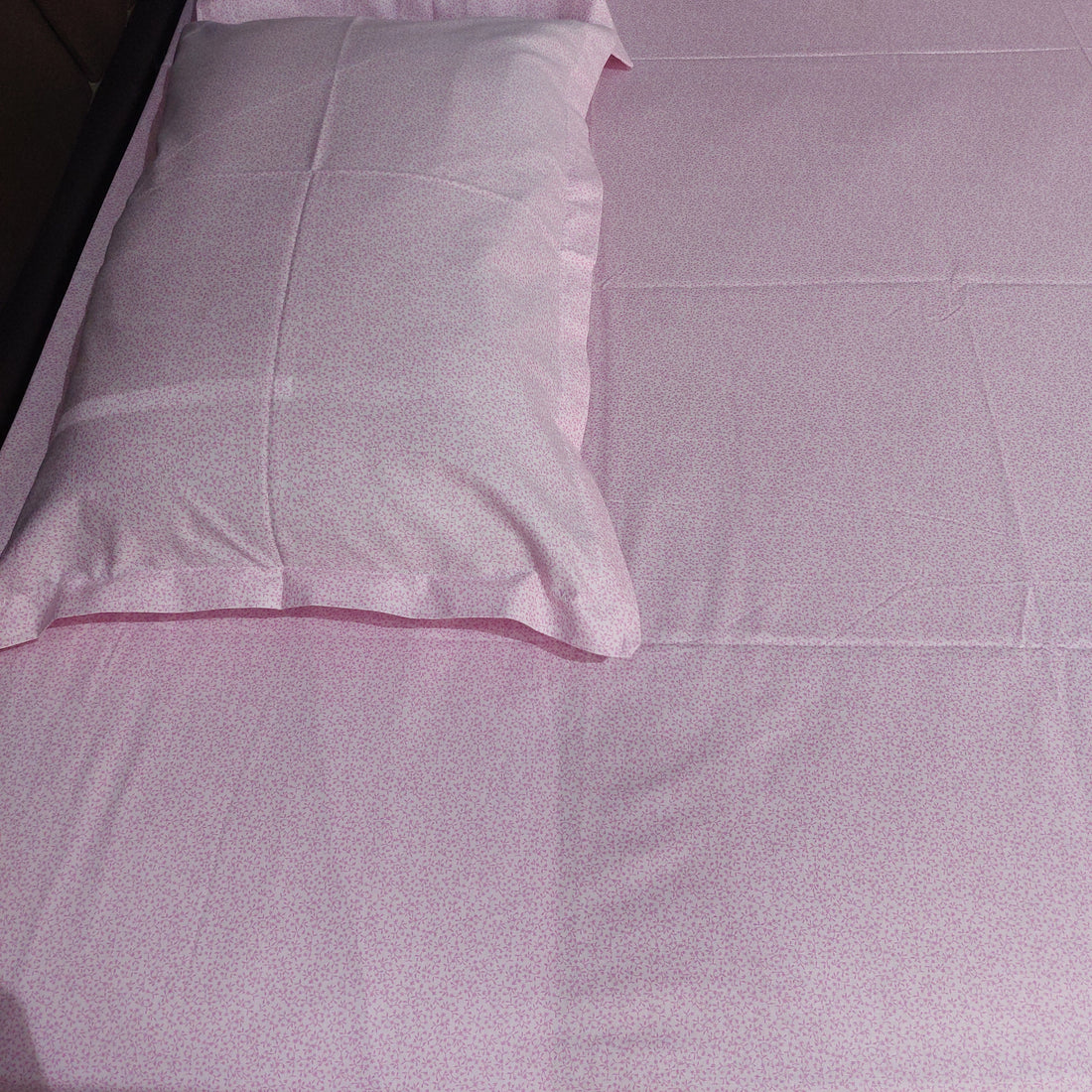 Baby Pink - Pure Cotton printed Bedsheet Set