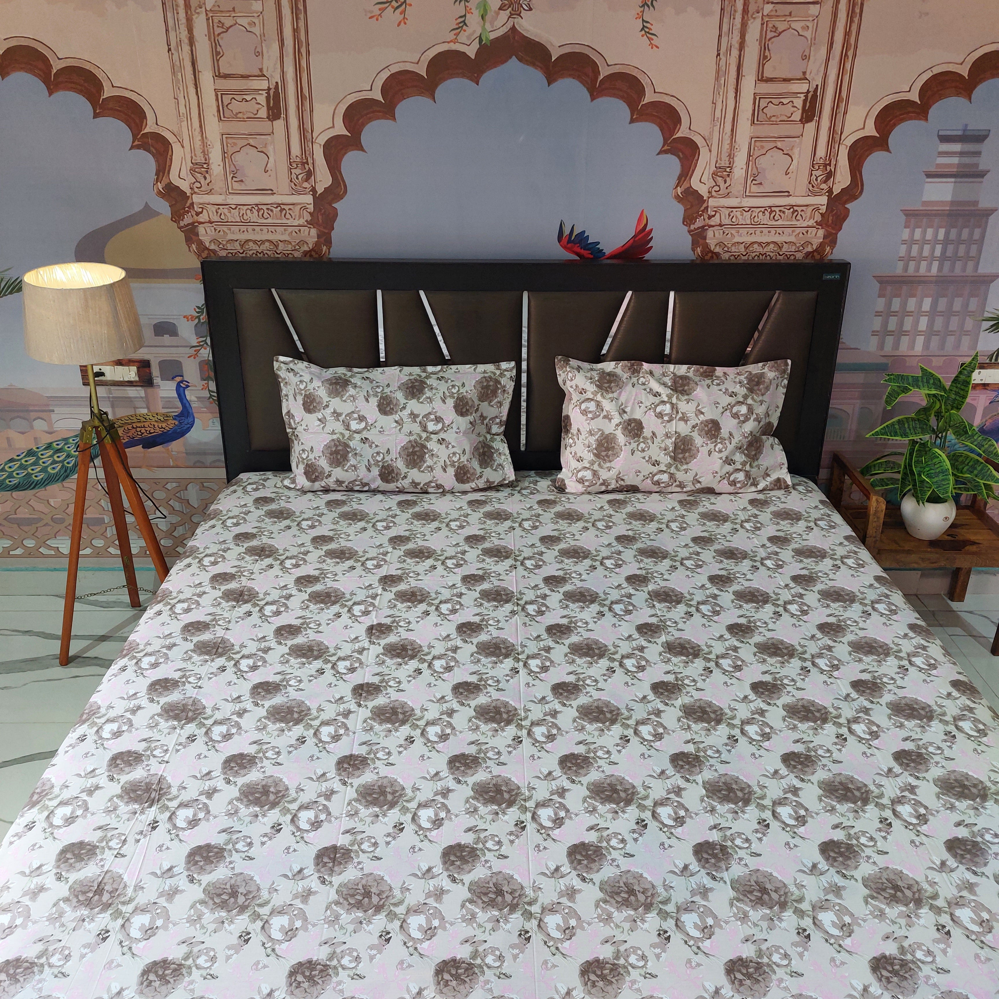 Dried Roses - 100% Cotton Bedsheet Set