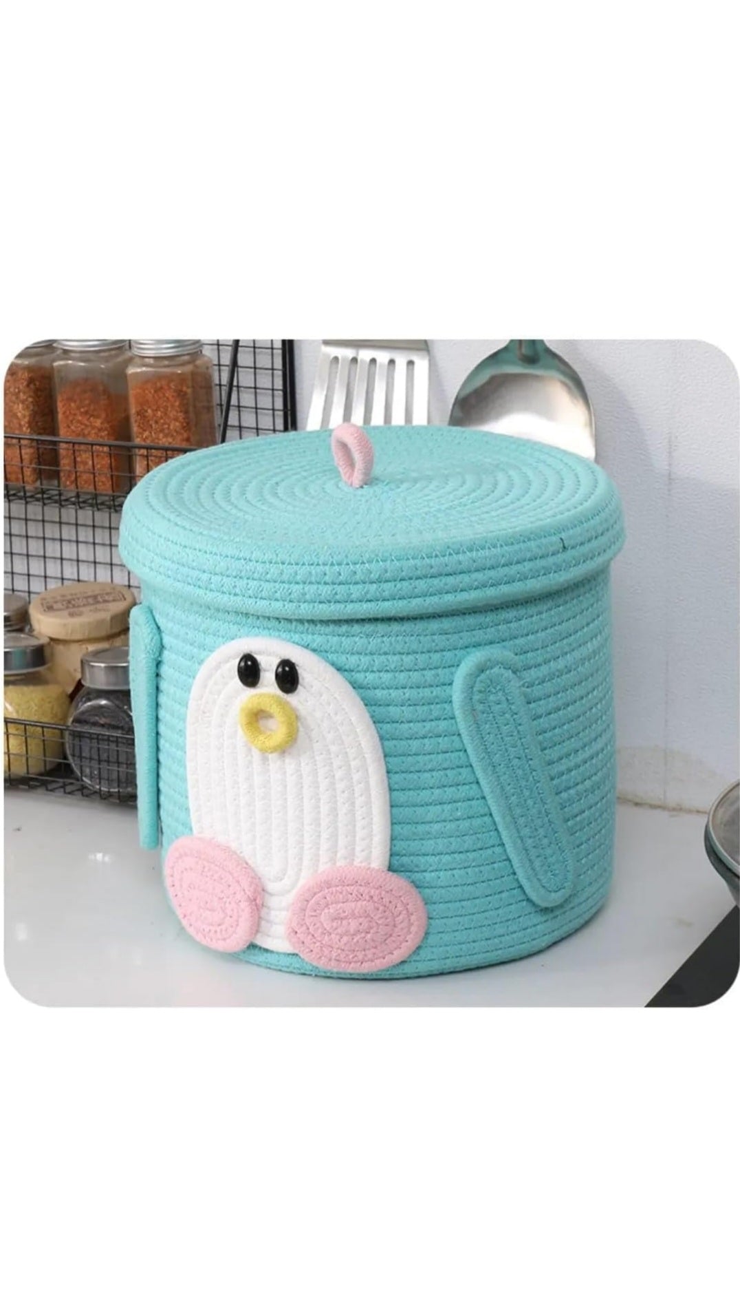Oswald Penguin (sea green) - Multipurpose Storage Boxes