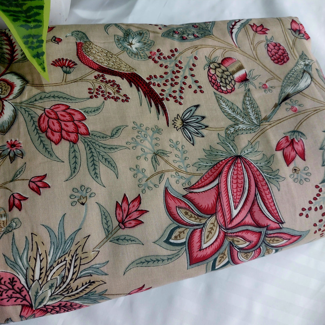 Birdie -  Set of 2 Mulmul Cotton triple layer Dohar