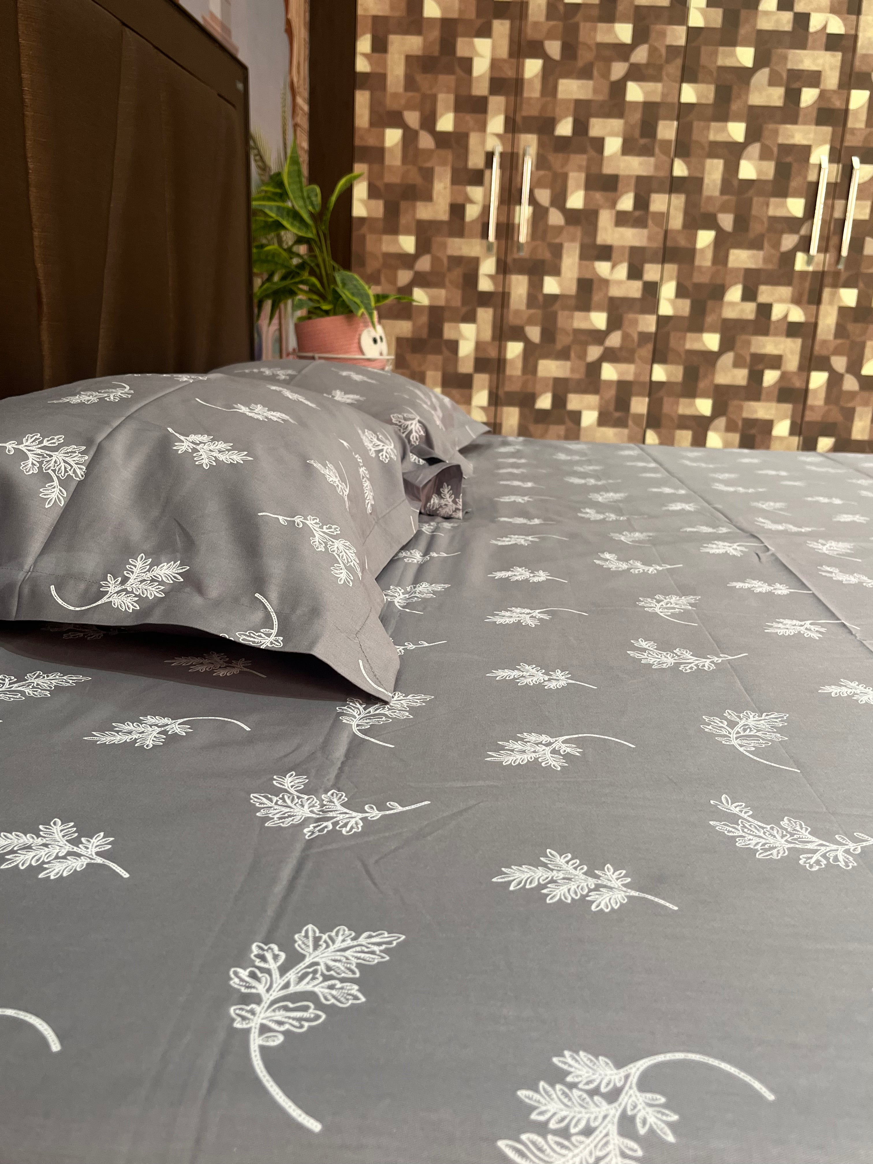 Shades of Grey - Pure Cotton Luxury Bedsheet Set