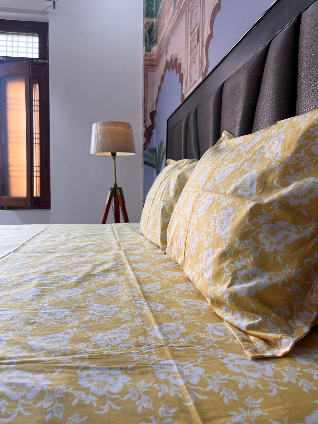 Yellow Rose - 100% Cotton Bedsheet Set