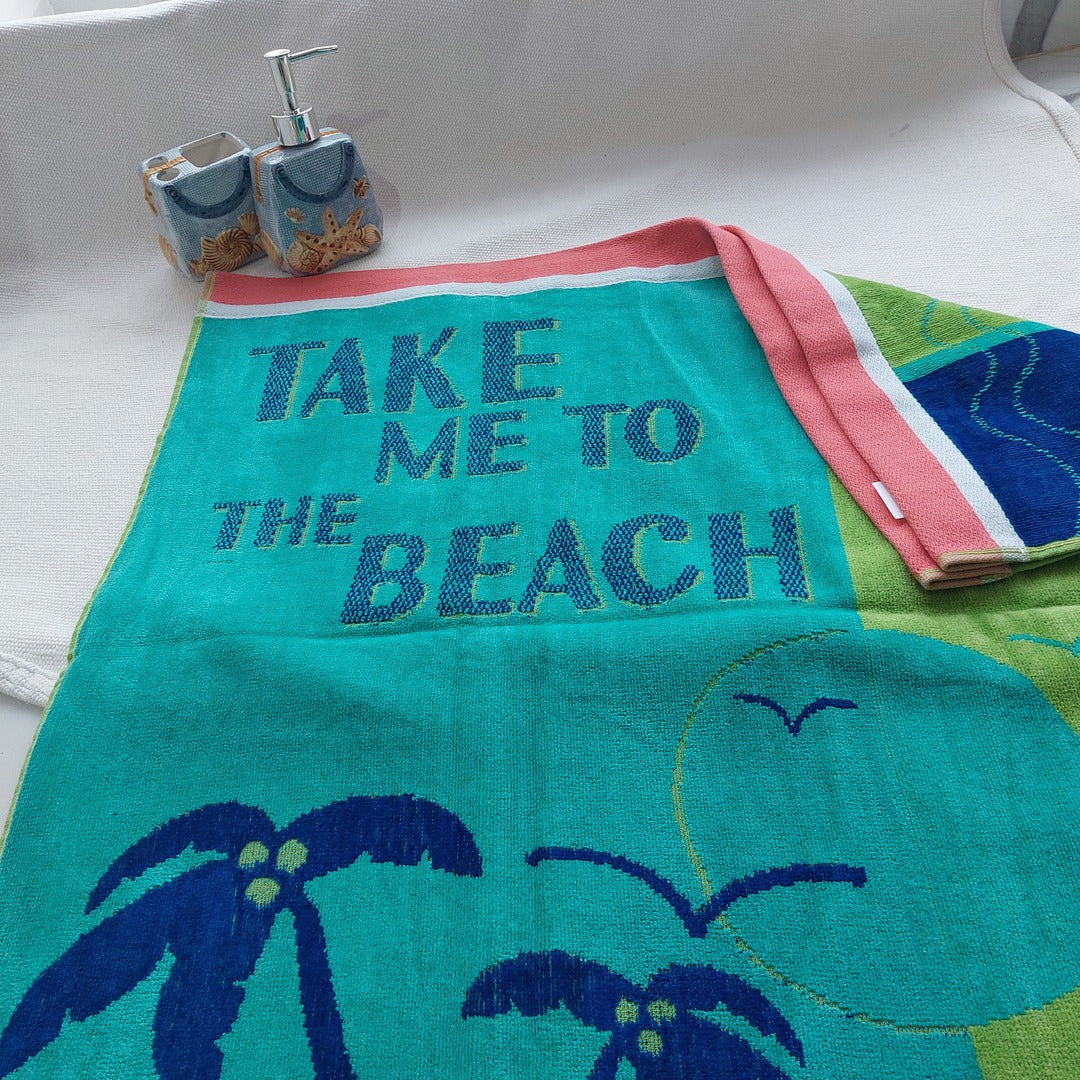 take me to the beach - GSM Towel The Cotton Stories